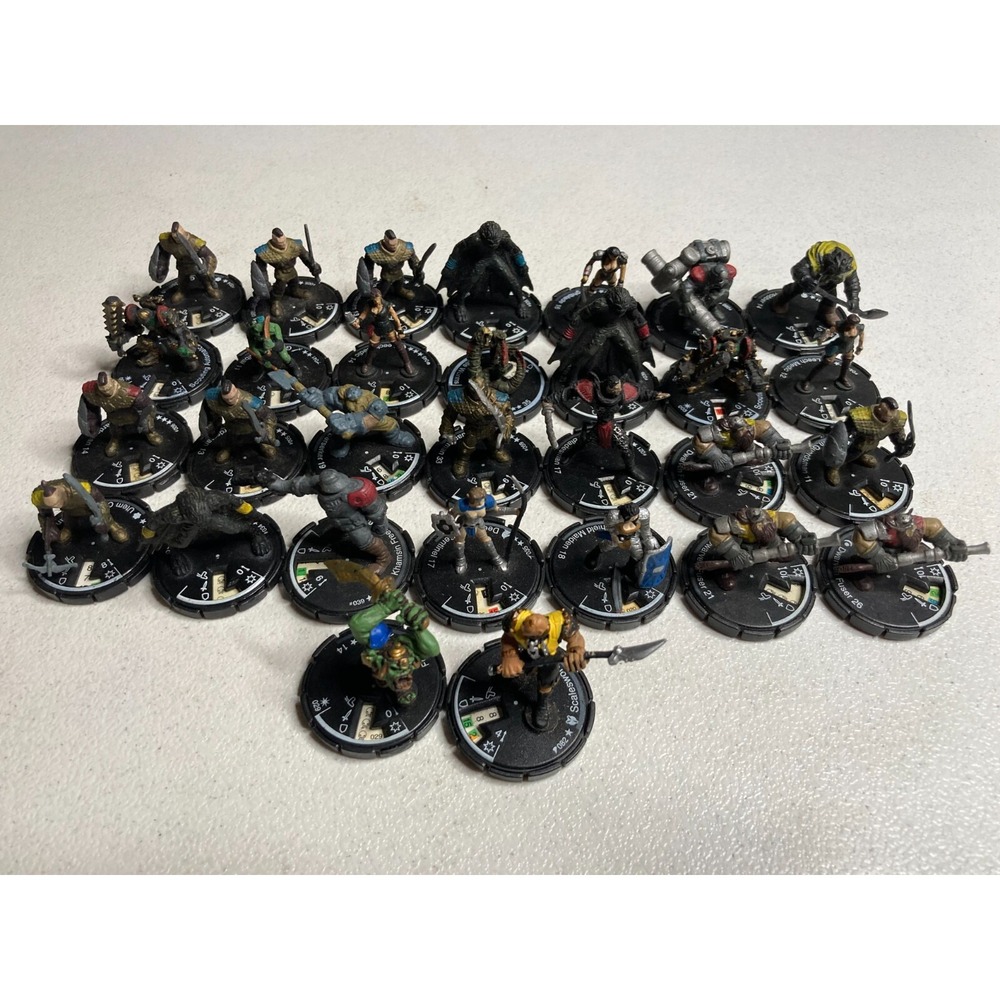 Mage Knights Miniature Lot of 30 MKR Wizkids RPG Scalesworn Thrall Goblin Boomer
